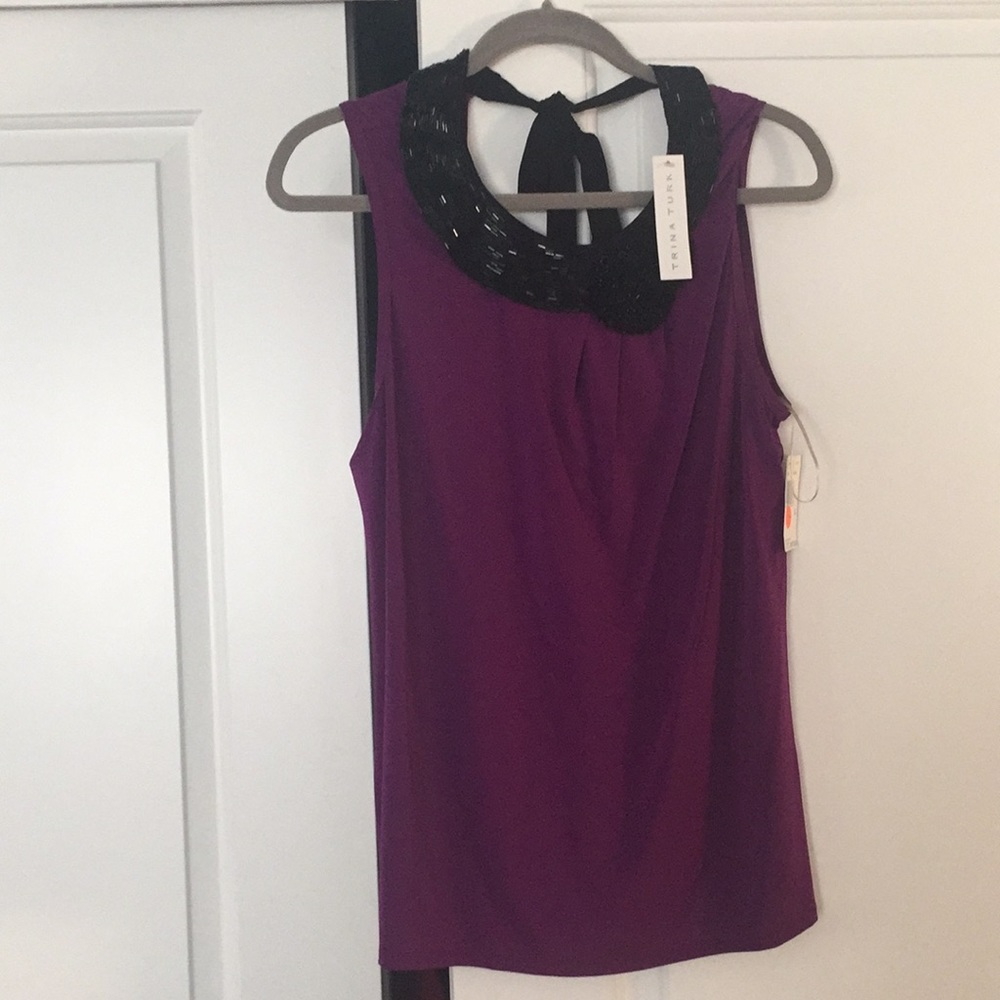 Purple Trini Turk Top
